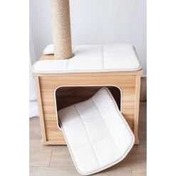 Catry 29.7-in Modern Jute Cat Tree & Condo -Pet Cat Supplies Store 244330 PT8. AC SS1800 V1595020562
