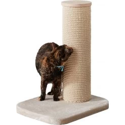 Two By Two City Cat Deluxe European 24-in Faux-Fur Cat Scratching Post -Pet Cat Supplies Store 251759 PT2. AC SS1800 V1600294884