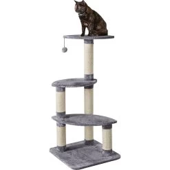 Two By Two The Cypress 41.7-in Plush Cat Tree, Grey 7 Two By Two The Cypress 41.7-in Plush Cat Tree, Grey -Pet Cat Supplies Store 251780 PT2. AC SS1800 V1600291861