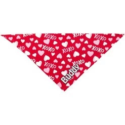 Frisco XOXO Hearts Personalized Dog & Cat Bandana -Pet Cat Supplies Store 254203 PT2. AC SS1800 V1632494772