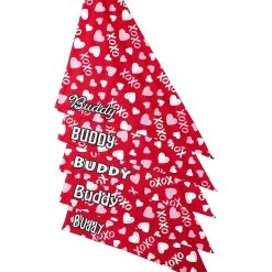 Frisco XOXO Hearts Personalized Dog & Cat Bandana -Pet Cat Supplies Store 254203 PT4. AC SS1800 V1632418571