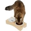 Frisco Double Elevated Cat Bowl With Wood Stand -Pet Cat Supplies Store 256082 MAIN. AC SS1800 V1616509034