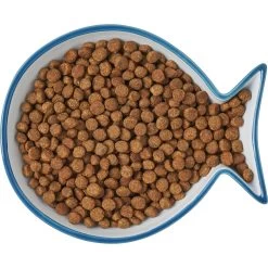 Frisco Fish Shaped Non-skid Ceramic Cat Dish -Pet Cat Supplies Store 256109 PT6. AC SS1800 V1617196895
