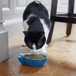 Frisco Fish Shaped Non-skid Ceramic Cat Bowl -Pet Cat Supplies Store 256111 PT6. AC SS1800 V1617037703