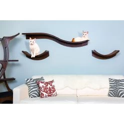 The Refined Feline Lotus Leaf Wall Mounted Cat Wall Shelf -Pet Cat Supplies Store 258400 PT3. AC SS1800 V1603408918