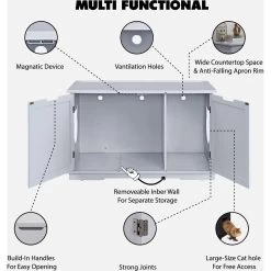 Sweet Barks Wooden Washroom Bench Cat Litter Box Enclosure -Pet Cat Supplies Store 258683 PT1. AC SS1800 V1603833688