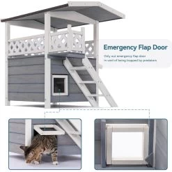 Petsfit Outdoor Cat House -Pet Cat Supplies Store 261505 PT1. AC SS1800 V1605644817