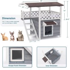 Petsfit Outdoor Cat House -Pet Cat Supplies Store 261505 PT2. AC SS1800 V1605664905