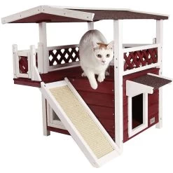 Petsfit Outdoor Cat House With Scratching Pad -Pet Cat Supplies Store 261509 PT4. AC SS1800 V1605660405