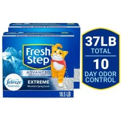 Fresh Step Advanced Extreme Mountain Spring Scented Clumping Clay Cat Litter, 18.5-lb Box