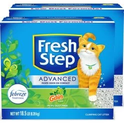 Fresh Step Advanced Refreshing Gain Scented Clumping Clay Cat Litter, 18.5-lb Box, 2 Pack 17 Fresh Step Advanced Refreshing Gain Scented Clumping Clay Cat Litter, 18.5-lb Box, 2 Pack -Pet Cat Supplies Store 266347 PT6. AC SS1800 V1694465656