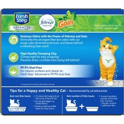 Fresh Step Advanced Refreshing Gain Scented Clumping Clay Cat Litter, 18.5-lb Box, 2 Pack 18 Fresh Step Advanced Refreshing Gain Scented Clumping Clay Cat Litter, 18.5-lb Box, 2 Pack -Pet Cat Supplies Store 266347 PT7. AC SS1800 V1694464712