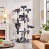 Yaheetech 79-in Plush Cat Tree & Condo, Dark Gray/White 1 Yaheetech 79-in Plush Cat Tree & Condo, Dark Gray/White -Pet Cat Supplies Store 266560 MAIN. AC SS1800 V1691161727