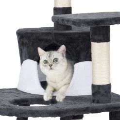 Yaheetech 47.5-in Plush Cat Tree & Condo -Pet Cat Supplies Store 266564 PT6. AC SS1800 V1619808725