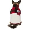 Frisco Mediumweight Red Plaid Insulated Dog & Cat Sherpa Coat
