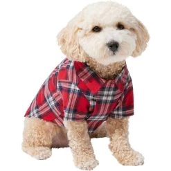 Frisco Red Plaid Dog & Cat Shirt -Pet Cat Supplies Store 268604 PT2. AC SS1800 V1637643699