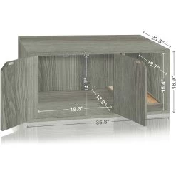 Way Basics ZBoard Paperboard Modern Enclosed Cat Litter Box -Pet Cat Supplies Store 280425 PT1. AC SS1800 V1690291540