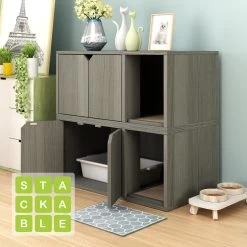 Way Basics ZBoard Paperboard Modern Enclosed Cat Litter Box -Pet Cat Supplies Store 280425 PT4. AC SS1800 V1690291626