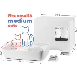 Meowy Studio Loo Enclosed Cat Litter Box Concealment -Pet Cat Supplies Store 280430 PT1. AC SS1800 V1628196068