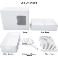 Meowy Studio Loo Enclosed Cat Litter Box Concealment -Pet Cat Supplies Store 280430 PT7. AC SS1800 V1623358071