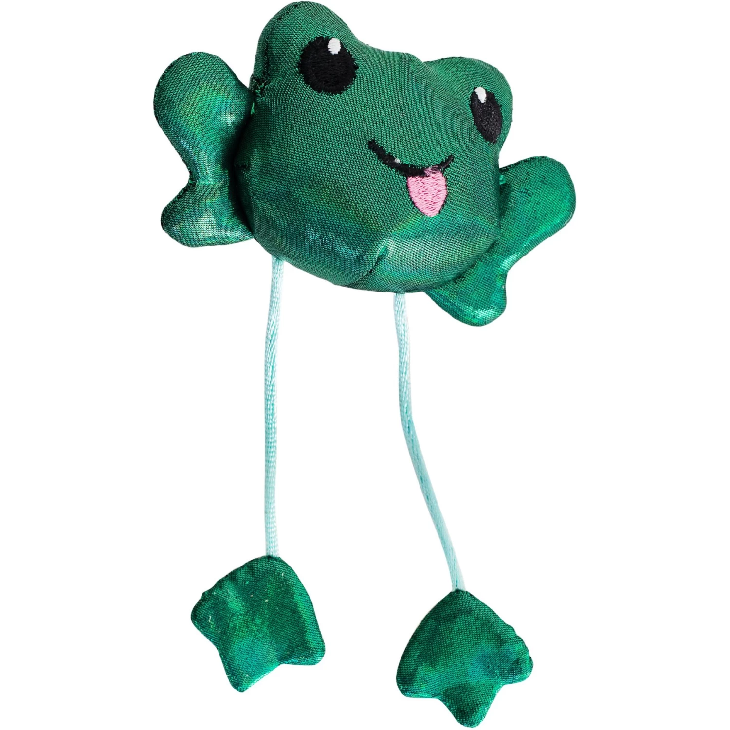 Catstages Toss 'N Dangle Frog Plush Cat Toy 3 Catstages Toss 'N Dangle Frog Plush Cat Toy