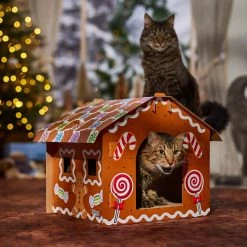 Frisco Holiday Gingerbread House Cardboard Cat House Cat Toy 12 Frisco Holiday Gingerbread House Cardboard Cat House Cat Toy -Pet Cat Supplies Store 287289 PT4. AC SS1800 V1694813217