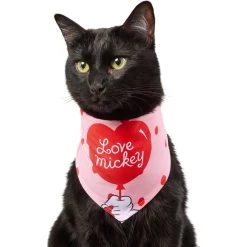 Disney Mickey Mouse "Love Mickey" Dog & Cat Bandana -Pet Cat Supplies Store 290119 PT2. AC SS1800 V1637360690