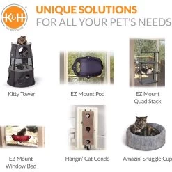 K&H Pet Products EZ Mount Quad Stack Cat Furniture 17 K&H Pet Products EZ Mount Quad Stack Cat Furniture -Pet Cat Supplies Store 296495 PT7. AC SS1800 V1627941462