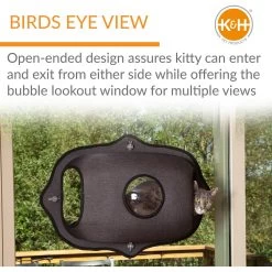 K&H Pet Products EZ Mount Bubble Pod Cat Window Perch -Pet Cat Supplies Store 296522 PT2. AC SS1800 V1628200626