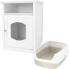 Frisco Decorative Side Table Cat Litter Box Cover & Frisco Open Top Cat Litter Box With Rim, Large -Pet Cat Supplies Store 297992 MAIN. AC SS1800 V1621294940
