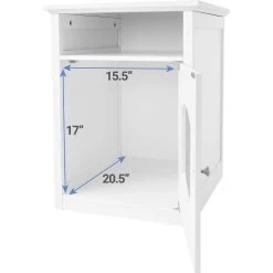 Frisco Decorative Side Table Cat Litter Box Cover & Frisco Open Top Cat Litter Box With Rim, Large -Pet Cat Supplies Store 297992 PT3. AC SS1800 V1621293130