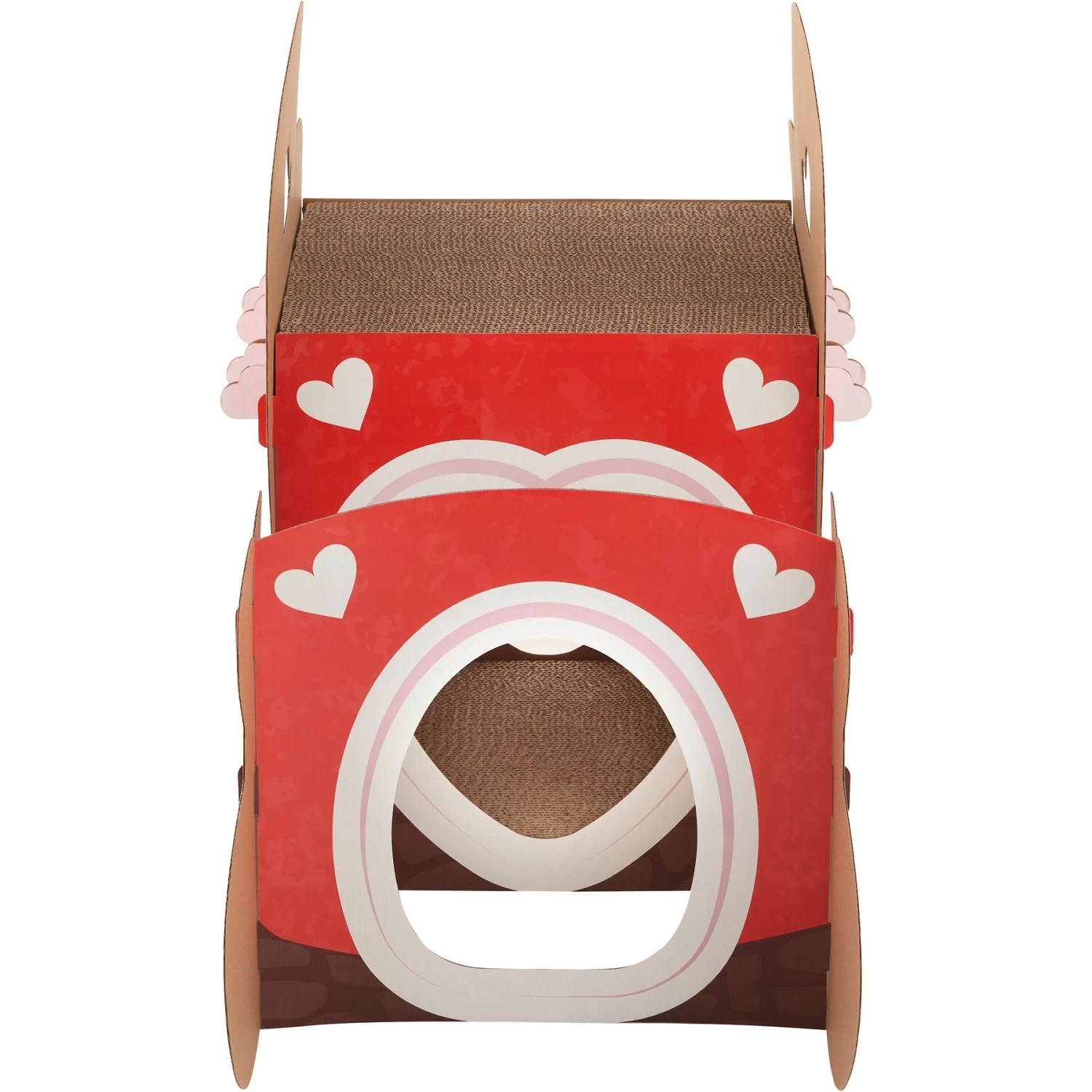 Frisco Valentine Love Carriage Cardboard Cat House, 2-Story 5 Frisco Valentine Love Carriage Cardboard Cat House, 2-Story - Image 3