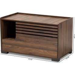 Baxton Studio Amara Cat Litter Box Cover House -Pet Cat Supplies Store 307845 PT7. AC SS1800 V1624314155