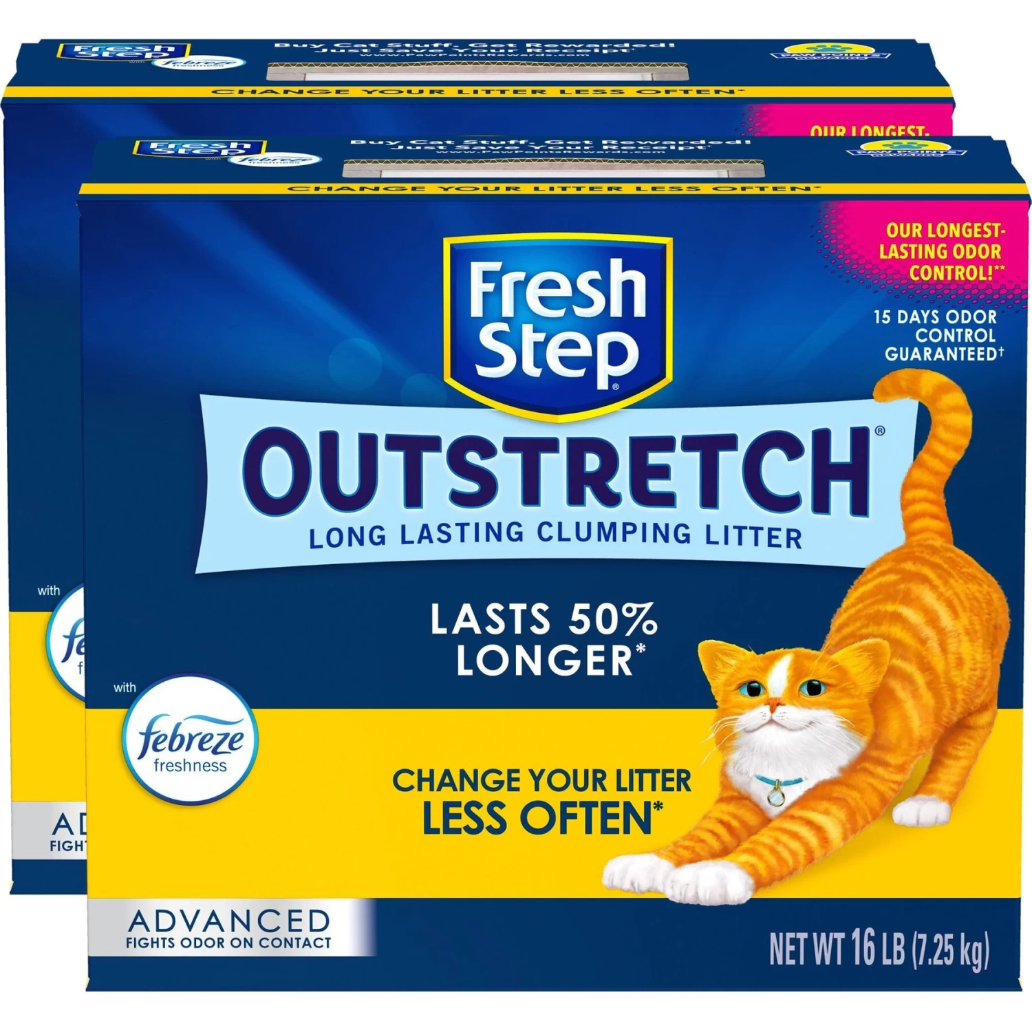 Fresh Step Outstretch Advanced Concentrated Febreze Freshness Scented Clumping Clay Cat Litter 9 Fresh Step Outstretch Advanced Concentrated Febreze Freshness Scented Clumping Clay Cat Litter - Image 7
