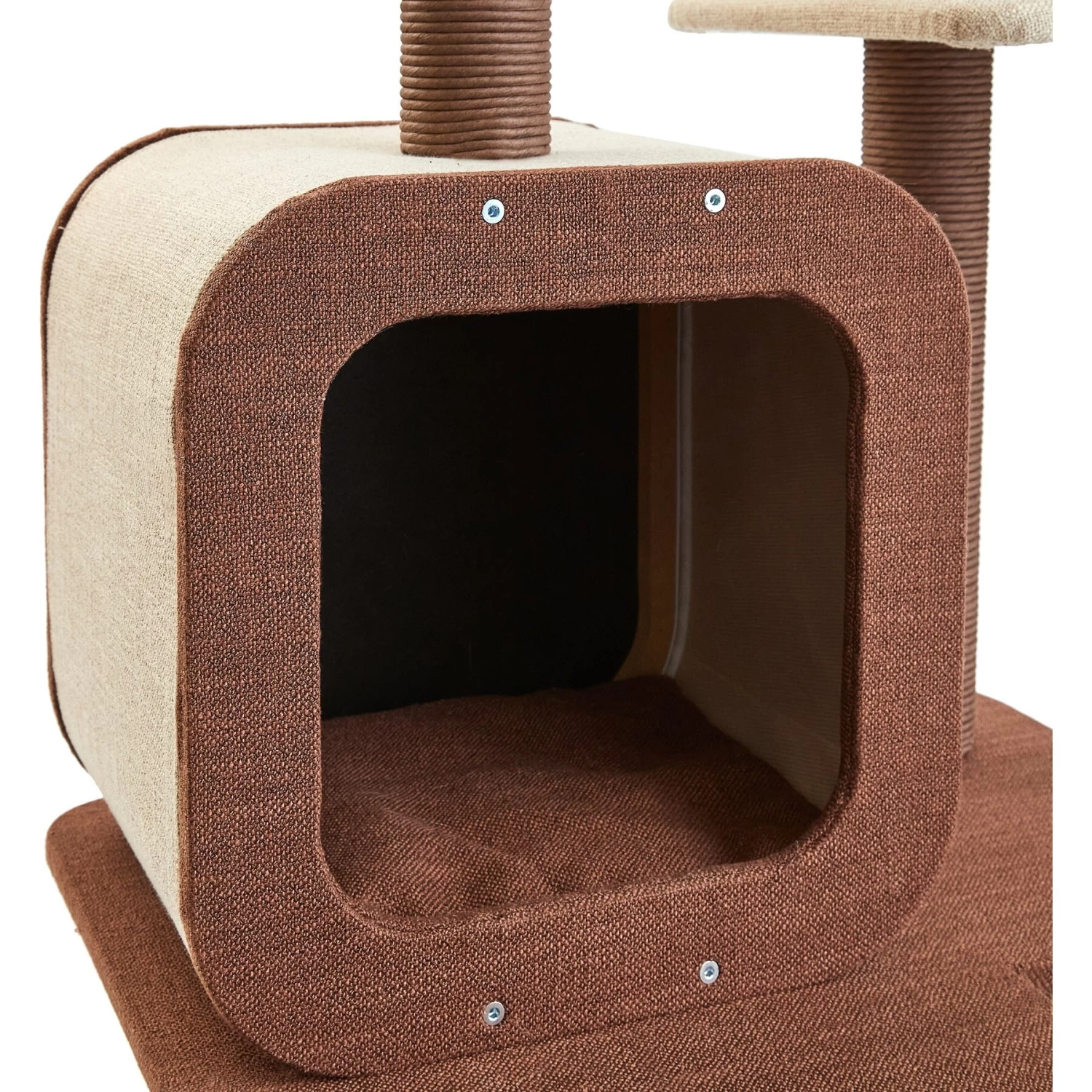 Two By Two The Redwood 53-in Cat Tree & Condo, Beige/Brown 8 Two By Two The Redwood 53-in Cat Tree & Condo, Beige/Brown - Image 6