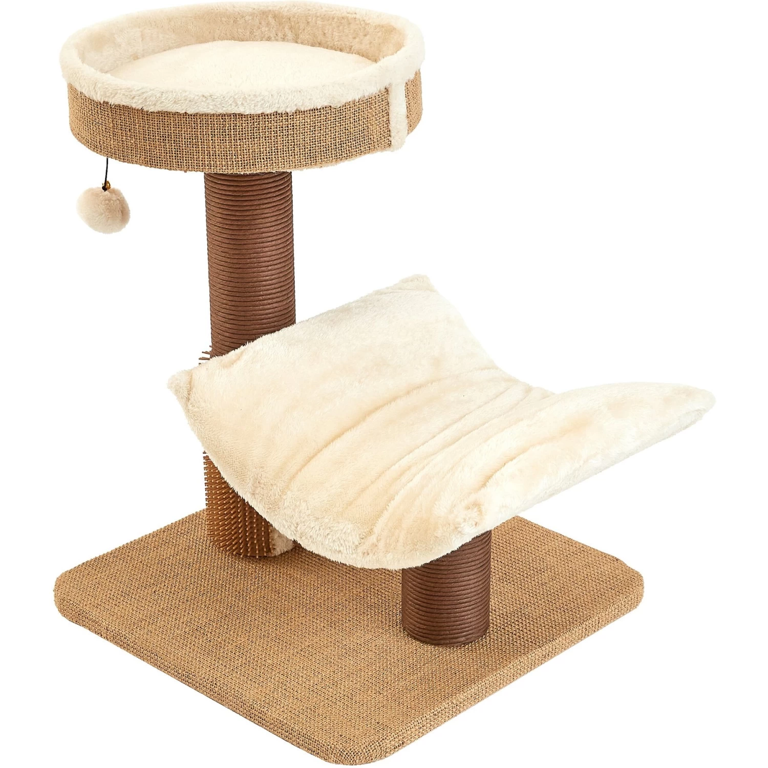 Two By Two The Yaupon 21.5-in Cat Tree & Lounger, Beige 7 Two By Two The Yaupon 21.5-in Cat Tree & Lounger, Beige - Image 5