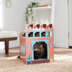 Frisco Southwestern House Cardboard Cat House -Pet Cat Supplies Store 317739 PT3. AC SS1800 V1642099125