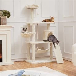 Pet Cat Supplies Store 14 Yaheetech 63.5-in Plush Cat Tree & Condo