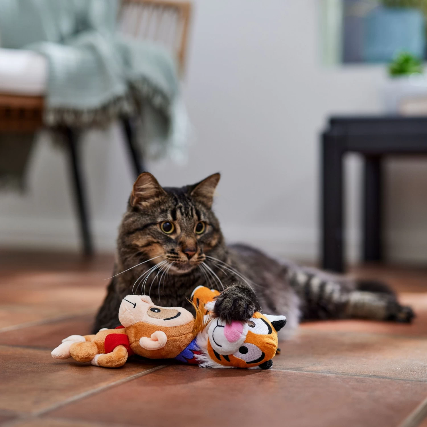 Disney Aladdin Rajah & Abu Plush Cat Toy With Catnip, 2 Count 5 Disney Aladdin Rajah & Abu Plush Cat Toy With Catnip, 2 Count - Image 3