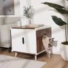 Frisco Mid-Century Modern Side Table Cat Litter Box Cover -Pet Cat Supplies Store 334645 MAIN. AC SS1800 V1657656875