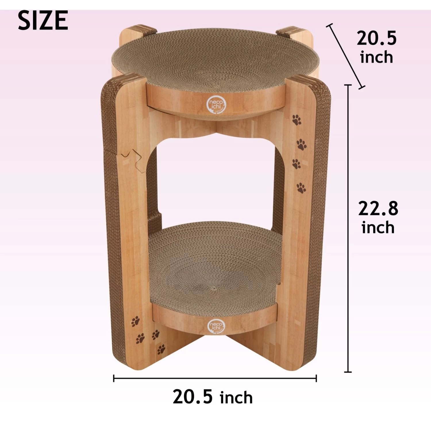 Necoichi Cozy Cat Scratcher Tower Toy 7 Necoichi Cozy Cat Scratcher Tower Toy - Image 5