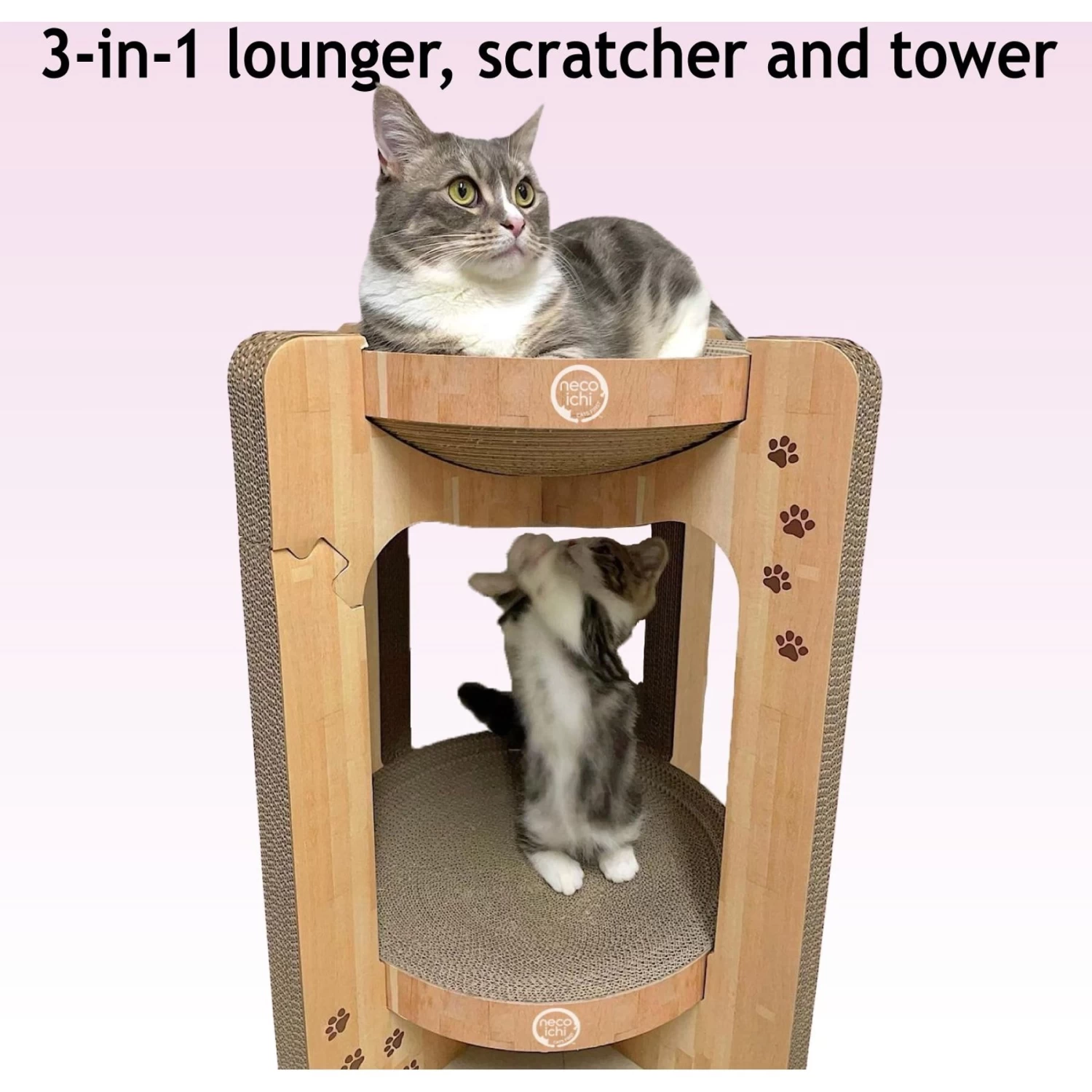 Necoichi Cozy Cat Scratcher Tower Toy 8 Necoichi Cozy Cat Scratcher Tower Toy - Image 6