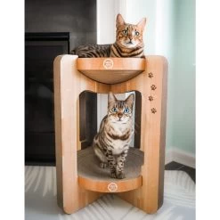 Necoichi Cozy Cat Scratcher Tower Toy 17 Necoichi Cozy Cat Scratcher Tower Toy -Pet Cat Supplies Store 336322 PT6. AC SS1800 V1674730088