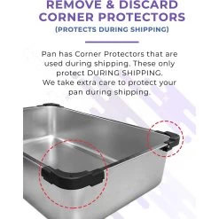 IPrimio Stainless Steel Cat Litter Box, X-Large -Pet Cat Supplies Store 352817 PT3. AC SS1800 V1642529489