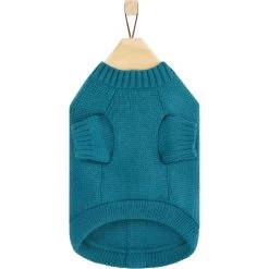 Frisco Teal Button Down Dog & Cat Sweater -Pet Cat Supplies Store 353580 PT5. AC SS1800 V1659727130