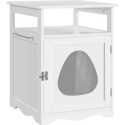 Yaheetech End Table Cat Litter Box Enclosure With Wooden Structure Open Shelf -Pet Cat Supplies Store 354090 PT1. AC SS1800 V1697736253