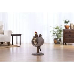 Prevue Pet Products Cozy Chicken 25.5-in Faux Fur Cat Tree -Pet Cat Supplies Store 354672 PT6. AC SS1800 V1662064829