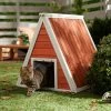 Frisco Outdoor Wooden A-Frame Cat House -Pet Cat Supplies Store 361001 MAIN. AC SS1800 V1659972526