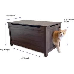 Designer Pet Products Parker Designer Wood Catbox Furniture Litter Box Enclosure, 36-in 19 Designer Pet Products Parker Designer Wood Catbox Furniture Litter Box Enclosure, 36-in -Pet Cat Supplies Store 362058 PT8. AC SS1800 V1643210489