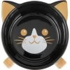 Frisco Cat Face Elevated Bamboo Non-Skid Ceramic Cat Bowl, Black, 1 Cups -Pet Cat Supplies Store 363383 MAIN. AC SS1800 V1657657267